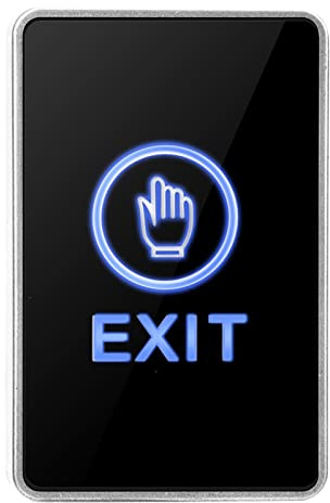 Panel de Sensor Táctil para Control de Acceso con Botón de Salida, Luz LED de Doble Color y Terminales NO NC COM - Seguridad del Hogar