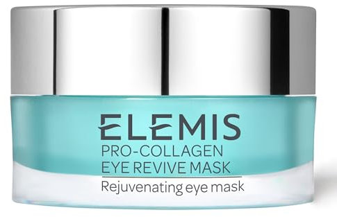 ELEMIS Pro-Colágeno Mascarilla de ojos 15 ml, crema antiarrugas 3 en 1 para ojeras, gel refrescante para ojos, ilumina, hidrata y rejuvenece, crema hidratante para ojos