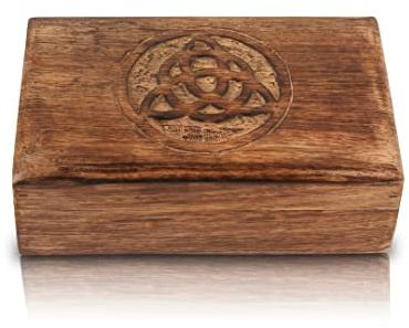 Geburtstagsgeschenk-Ideen, handgefertigt, dekorative Holz-Schmuckschatulle, Schmuck-Organizer, Erinnerungsbox, Schatztruhe, Schmuckhalter, Uhrenbox, Aufbewahrungsbox, 20,3 x 12,7 cm,