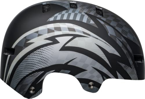BELL Local Adult BMX Bike Helmet - Psycho Matte Black/Gray (2023), Large (59-61.5 cm)