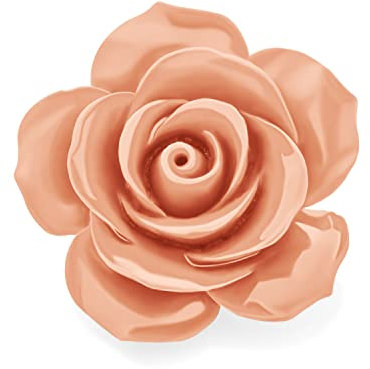 Broche Déclaration De Mode Romantique Rose Florale Épanouie 3D Sculptée Grande Broche Fleur Rose Pour Femmes Adolescents
