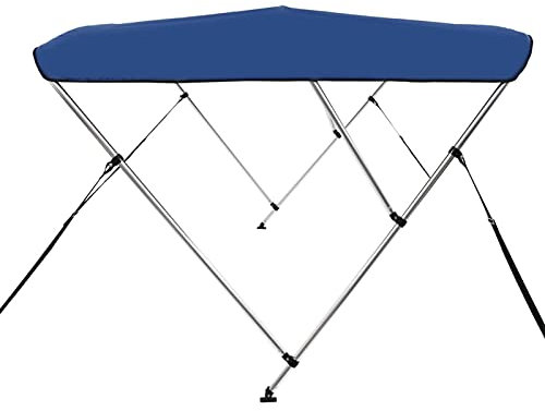 Chusui Toldo Bimini de 3 Arcos, Bimini para Barcos, Toldos Barco, Funda para Barco, Funda para Barcofunda para Barco, Azul 183x180x137 cm