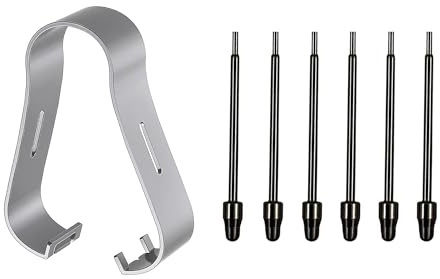 [6 Stück] Ersatzspitzen für Samsung Galaxy Z Fold 7/6/5/4/3, Stift Stylus Spitze Kit für Samsung S Pen Pro und S Pen Fold Edition Berühren Tips Nibs, Schwarz
