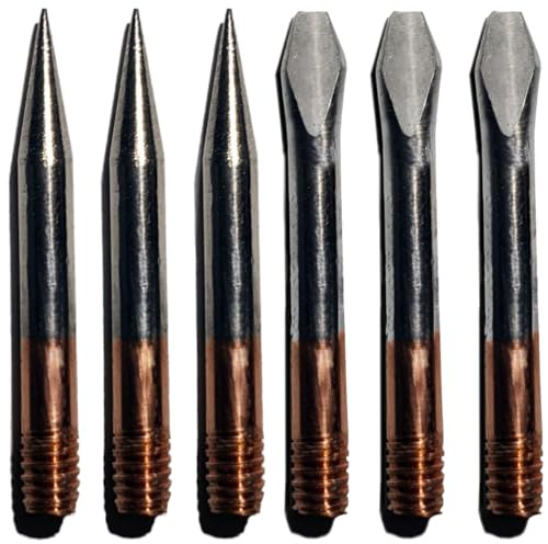 Panne à souder, panne à visser, filetage M4, Parkside, remplacement - jeu de 6 pièces pointe de fer à souder sans plomb ensemble de pointes de fer à souder pointes de rechange accessoire de soudure