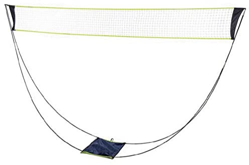 Tragbares Badmintonnetz mit Ständer, Tragetasche, faltbares Volleyball-Tennis-Badminton-Netz, einfache Einrichtung für den Innen- und Außenbereich, kein Werkzeug oder Heringe erforderlich, 3 m x 1,5 m