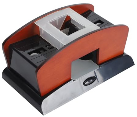Automatischer Kartenmischer, EIN-Tasten-Start, Geräuschreduzierung, Schnelles Mischen, Praktisches Zubehör, Tragbares Design, 2/4/6 Deck, Elektrischer UNO-Pokermischer für