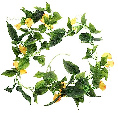 GRIRIW Künstliche Blumenranke Für Hintergrund Blumenranken Künstliche Hängepflanzen Für Draußen Blumengirlande Für Hintergrund Plastikranken