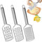 3 grattugia piccola in acciaio inox Mini grattugia piccola 3 diverse dimensioni di fori grattugia per formaggio con gancio, per conservare facilmente patate, zucchine, carote, mele, cavoli e formaggi