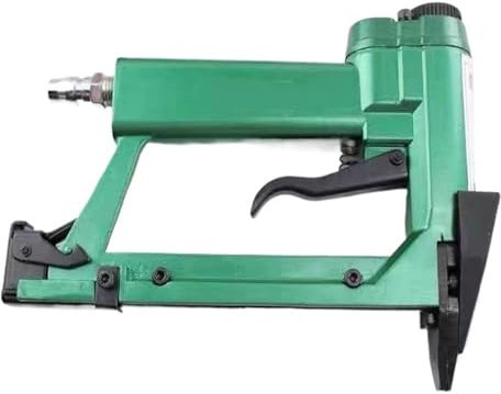 BORRGTU Agrafeuse pneumatique sans Huile Agrafes pneumatiques Pistolet agrafeuse à Air for Cadre Photo Tranche Ongles Cadre Photo Plaque arrière Outil de Fixation J520-C1