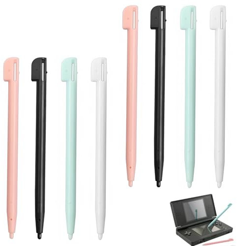 8PCS Stylet DS,Stylets pour NDS 3DS Lite DSL NDSL Stylet DS,Console de Plastique Console de Jeu Accessoires,Accessoire de Jeu Précis et Durable pour Jeux et Navigation.