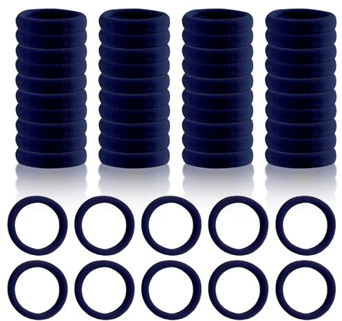 50 Pack Hair Bobbles for Women,Thick Elastic Bands Ties No Damage Hairbands | Soft Rubber Band Elastics Ponytail Scrunchies Accessories Small Thin Strong Durable Bobble,for School Girls Daily Styling