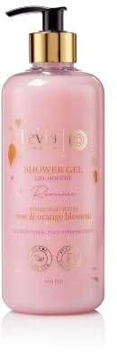 Levia – Shower Gel Romance – Gel Douche Fleur d’Oranger & Huile de Rose – Apaisant, Rafraîchissant & Régénérant – Parfum Floral Précieux – 500 ml