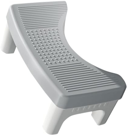 Yardwe Tabouret Wc Antidérapant Robuste Marche Pied Salle de Bain Compact pour Adultes Banc Toilette Ergonomique pour Position et Usage