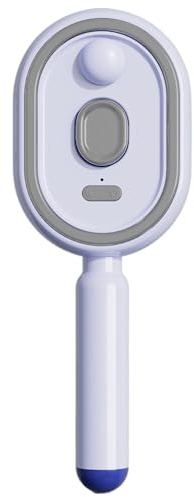 Brosse à Cheveux avec Intégré - Peigne À Vibration Avec Fonction Brumisation,Avec Lumière Rouge, Brosse Électrique À Coussin D'Air Et Brume,Pour Femmes Et Filles, Spa Maison, Démêlage, Brillant Et