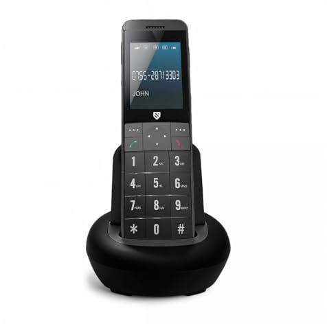 Simple 4G Home Phone for Elderly, No Broadband Required, SIM Based Big Button Landline Replacement with Backup Battery, Charging Dock & UK Plug, Senior-Friendly, PSTN Switchover Ready (Black)