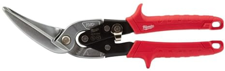 Milwaukee MHT48224538 Offset Metal Aviation Snips Left Extra Long Straight Cut