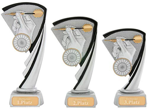 Dart Pokal Serie Arras 3 Größen Hart PVC schwer mit Gravur