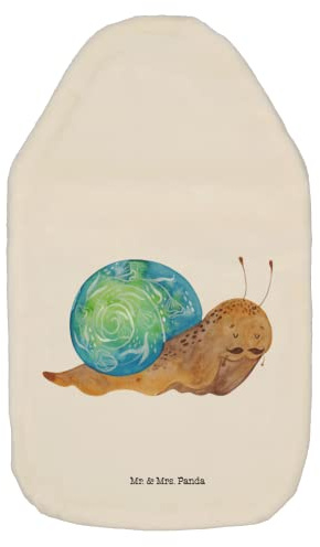 Mr. & Mrs. Panda Wärmflasche Schnecke Sir - Geschenk, lustige Sprüche, Kinderwärmflasche, Gute Laune, Tiere, Lebenseinstellung, Kleine Wärmflasche,