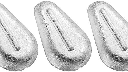 Dr.Fish 5 Pack No Roll Sinker Lead Fishing Weights Freshwater Catfish Sinkers Flat Coin Disc Weights Bank River Surf Fishing Saltwater, 2oz