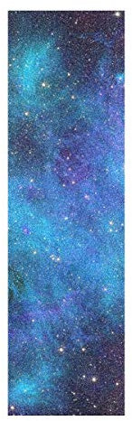 LDIYEU Blauer Raum Abstrakte Kunst Skateboard Griptape rutschfest Selbstklebend Longboard Griptapes Aufkleber Griffband 33X 9(1pcs)