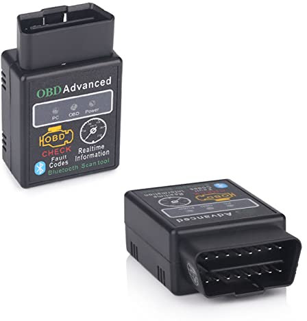 erisin OBD2 Code Reader Adapter Bluetooth Car Diagnostic Scanner Tool Car Fault Check Tool Engine System Diagnostic Tool for Android Device