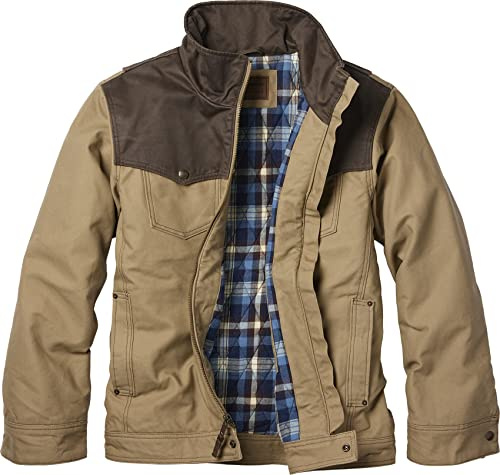 Legendary Whitetails Men's Stockyards Bozeman Canvas Western Coat, Khaki, X-Large