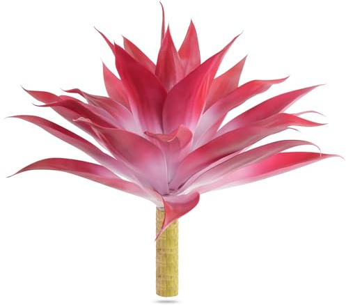 Velener Planta de agave falsa para exteriores, plantas artificiales resistentes a los rayos UV, tamaño grande para decoración de interiores y exteriores, planta de agave artificial doble para