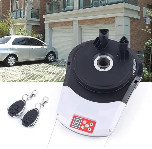 Motore di apertura della porta automatica a roll up con 2 telecomando, Garage a rulli per garage porta motore a motore aperta motori a rulli incorporato per il negozio di magazzino gare