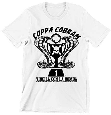 Incidiamo T-Shirt Uomo Film Cult Ugo Coppa Cobram vincila con la Bomba - Film Cult Italiani Manica Corta Taglie dalla S alla XXL