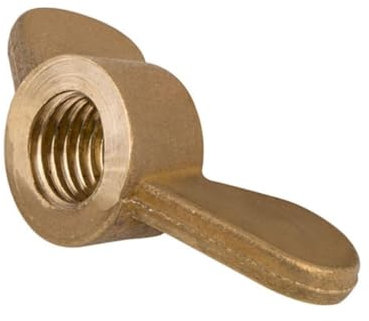 1/5pcs Solid Brass Wing Nuts Butterfly Nuts Hand Tighten Nuts For Bolts Screws M3 M4 M5 M6 M8 M10 M12(Color:1pcs,Size:M12)