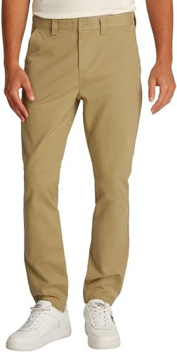 Tommy Jeans Chinos Hombre Austin Slim Fit, Beige (Relic Tan), 30W/28L