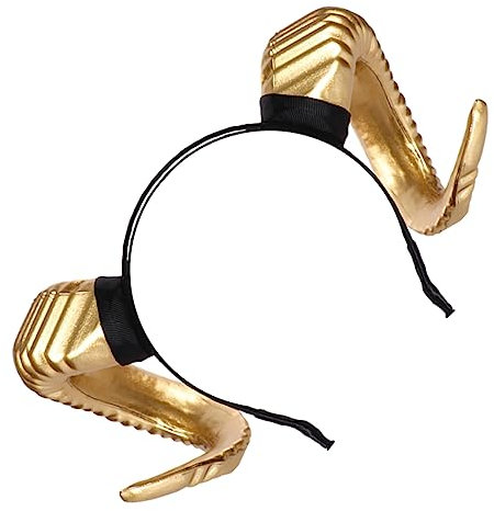 SOIMISS Horn Headband Large Sheep Cosplay Prop for Festival Halloween Masquerade Women Men Fancy Devil Hairband