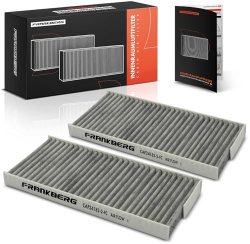 Frankberg 2x Innenraumfilter Pollenfilter mit Aktivkohle 4158351100 | Kompatibel mit K.a.n.g.o.o Express FW0/1, Interstar Pritsche/Fahrgestell X62B, NV400 Pritsche/Fahrgestell X62 X62B