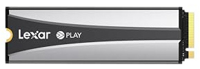 Lexar 4TB Play 2280 PCle Gen 4x4 NVMe, Perfect for PS5, Up to 7400/6500 MB/s, Internal SSD (LNMPLY8004T-RNNNU)