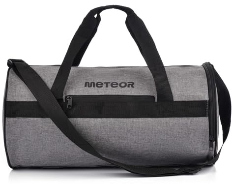 Borsa Palestra con Scomparto per Scarpe - Borsone Viaggio Piscina Sportiva - Duffel Bag per Uomo Donna - Borsa a Tracolla Spalla Weekend Campeggio Sport Fitness