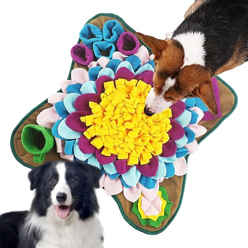 Schnüffelmatte für Hunde, Schnüffelmatte für Hunde,Katzen-Hündchen-Puzzlespielzeug | Interaktives Futterspiel, bereichernde Futtermatte für Haustiere, interaktives Puzzle-Spielzeug für Katzen und Hund