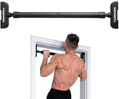 GORNATION Klimmzugstange Türrahmen, Ganzkörpertraining Reckstange für Tür, Multifunktionale Pull Up Bar, Perfekt für Calisthenics, Klimmzüge, Chin Ups