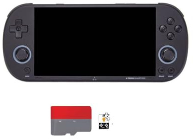 WANENGEDIY SMART PRO Handheld Game Console + Surwish CrossMix OS with Best ROMs 128G TF Card, 4.96-inch Gaming Console for Adult Support A133P Processor Linux