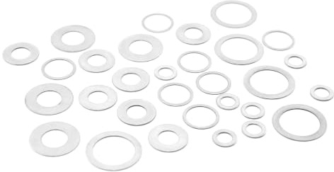 Passscheiben Set 10x12mm DIN988 40tlg. 0,1mm-0,5mm Stärke Edelstahl - rcbay | rostfrei - Distanzscheiben, Ausgleichs- & Präzisionsscheiben