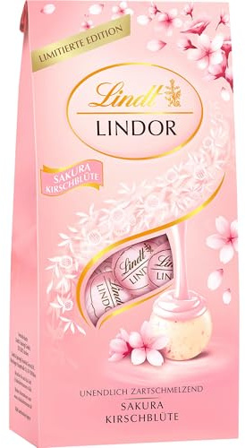 Lindt Schokolade | LINDOR Kugeln Sakura, 137g Beutel, Geschenk