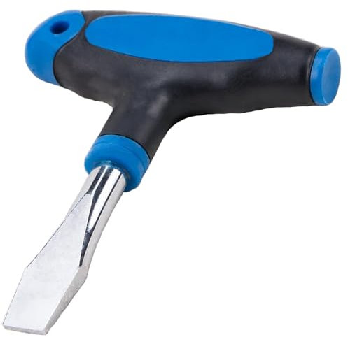 10mm T Handle Flat Head Screwdriver with Ergonomic Plastic Handle Wide Flathead Screwdriver for Slotted Screws, Used on Quick Release Plate, Camera Tripod Monopod and General Maintenance