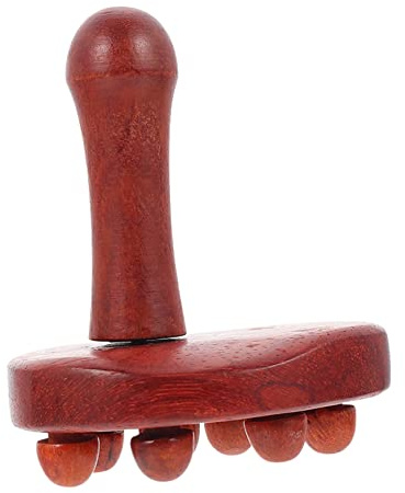 ERINGOGO Holz Massagegerät mit Partikeln Manuelles Fuß und Rückenmassagegerät Ergonomisch Geformt Hellbraun Leichte Ganzkörper Entspannung für Wellness Schmerztherapie