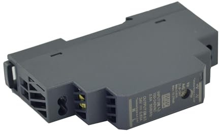 Fuente de Alimentación para Carril DIN 12V DC 1,25A 15W, Entrada 200-240 VAC 50/60Hz, para Automatización Doméstica y Sistemas de Seguridad, Compatible con TS 35/7,5 y TS 35/15, Montaje Fácil