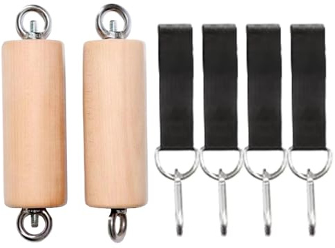 Trainingsgriffe, Hebegriffe, 2 x Klettergriffe aus Holz – Fitness-Zubehör für Fitnessstudio, tragbar, Home Trainingspunkte im Freien, für Enthusiasten und
