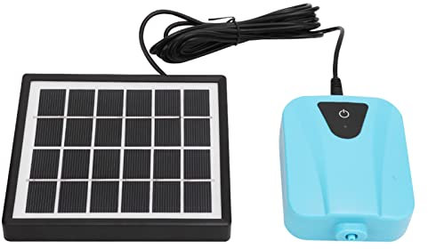 Riscaldatore del Laghetto Solare, Pompa 'aria Solare Aeratore per Laghetto Solare AC/DC Dual - Utilizzare Pompa per Ossigenatore Aeratore Solare AP003 Pompa 'aria a Energia Solare per Acquari
