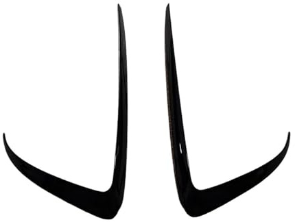 Frontali Paraurti Spoiler Per Tesla Per Il Modello 3 Per Y 2017-2024 Auto Anteriore Della Luce Di Nebbia Kit Corpo Lampade Lama Trim Spoiler Coltello Paraurti 2 Pz Spoiler Frontali(Model Y Gloss Black