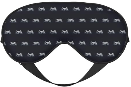 Gaming Controller Pattern Printing Soft Dual-Use Sleep Blocks Light Efficiently Blackout Eye Mask per dormire