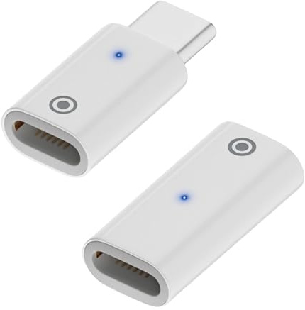 Ruvan Adaptador USB C para Apple Pencil 1ª Generación, Adaptador De Carga USB-C Compatible con Apple Pencil 1ª Generación, Carga Solamente, 2pcs