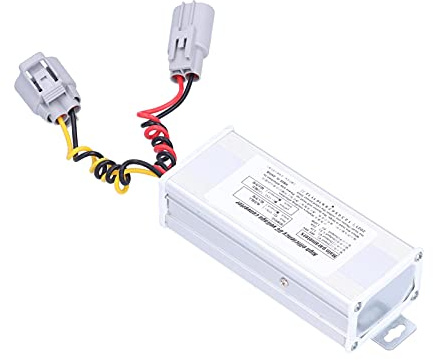 Mumusuki Convertidor CC 12V 10A Fuente de Alimentación Ajustable de Aleación de Aluminio para Teléfonos Móviles y Luces LED Entrada de 48V a 96V