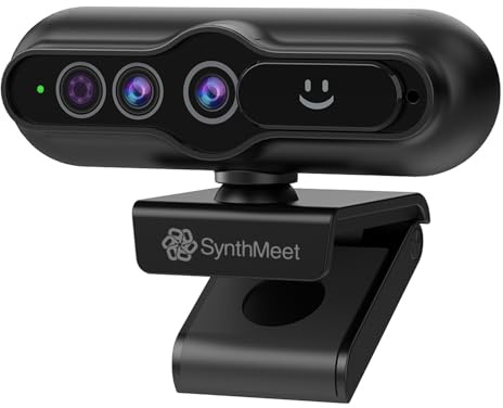 2K Webcam with Windows Hello, Noise-reducing Mic, USB Webcam Plug and Play | 5MP, Sliding Privacy Cover, Wide Field of View, Face Recognition Camera for Computer Online Meetings